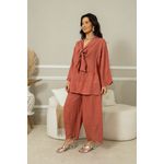 Camisa Milka Linho CJ GOIABA