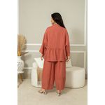 Camisa Milka Linho CJ GOIABA