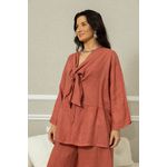 Camisa Milka Linho CJ GOIABA