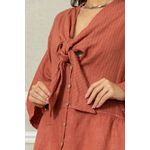 Camisa Milka Linho CJ GOIABA