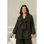 Camisa Milka Linho CJ MILITAR ESCURO