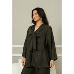 Camisa Milka Linho CJ MILITAR ESCURO