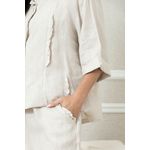 Camisa Bia CJ Linho BEGE