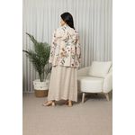 VESTIDO ANA COM CASAQUETO ANA BEGE