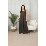 VESTIDO ANA COM CASAQUETO ANA MARROM