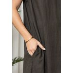 VESTIDO ANA COM CASAQUETO ANA MARROM