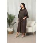 VESTIDO MIRELA MARROM