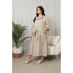 VESTIDO MIRELA BEGE ESCURO