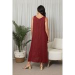 VESTIDO NARUNA BORDO