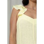 VESTIDO OFÉLIA MANTEIGA