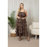 VESTIDO ROMA MARROM