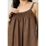 VESTIDO LUZIA MARROM