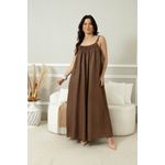 VESTIDO LUZIA MARROM