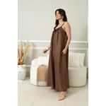 VESTIDO LUZIA MARROM