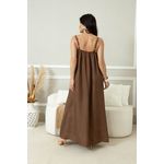 VESTIDO LUZIA MARROM