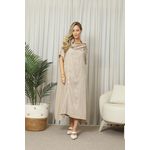 VESTIDO MERCY BEGE ESCURO