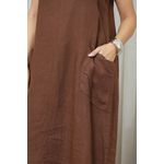 VESTIDO BRIANA MARROM