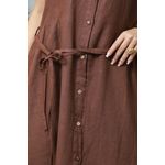 VESTIDO LAZARA MARROM