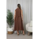 VESTIDO LAZARA MARROM