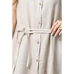 VESTIDO LAZARA BEGE ESCURO