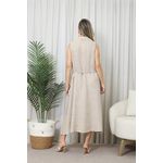 VESTIDO LAZARA BEGE ESCURO