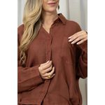 CAMISA ANA CJ MARROM