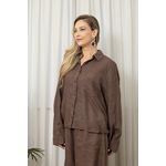 CAMISA ANA CJ CHOCOLATE
