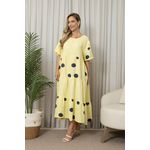 VESTIDO FABI MANTEIGA