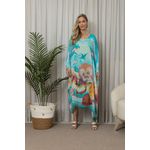 KAFTAN RUBIA VERDE AGUA