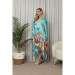 KAFTAN RUBIA VERDE AGUA