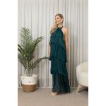 VESTIDO SOFIA VERDE PETROLIO