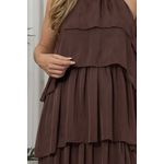 VESTIDO SOFIA MARROM