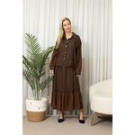 CAMISA TAISA CJ MARROM