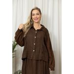 CAMISA TAISA CJ MARROM