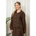 CAMISA TAISA CJ MARROM