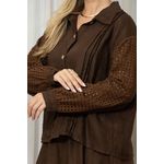 CAMISA TAISA CJ MARROM