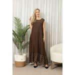 VESTIDO TAMIRES MARROM