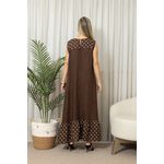VESTIDO TAMIRES MARROM