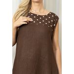 VESTIDO TAMIRES MARROM