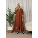 VESTIDO TAMIRES TERRA COTA 