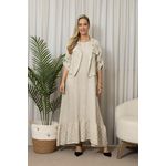 VESTIDO TAMIRES BEGE