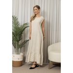 VESTIDO TAMIRES BEGE