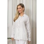 CAMISA OLIMPIA BRANCO/MARROM