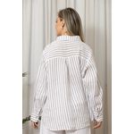 CAMISA OLIMPIA BRANCO/MARROM