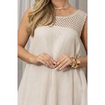 VESTIDO ROSARIA CJ BEGE