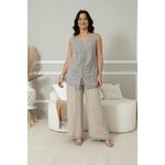 Regata Alma Linho BEGE ESCURO