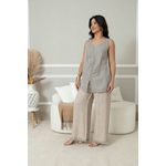 Regata Alma Linho BEGE ESCURO