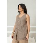 Regata Alma Linho CARAMELO