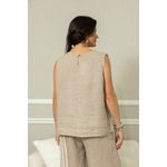 Regata Amalia Linho CJ BEGE ESCURO