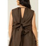 VESTIDO BOLONHA MARROM